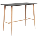 vidaXL baarilaud, must, 120 x 60 x 96 cm, Juoda