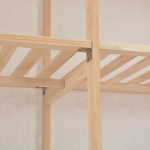 vidaXL garderoob, valge, 200 x 40 x 170 cm, kangas