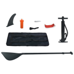 vidaXL t&auml;ispuhutav aerusurfi laud, punane ja valge