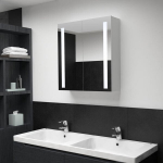 vidaXL LED vannitoa peegelkapp, 62 x 14 x 60 cm