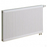Radiaator KERMI 0.3 x 1.4 m, topelt, p&otilde;hja integreeritud ventiil