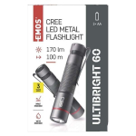 Veekindel taskulamp Ultibright 60 CREE LED, metall, IP65, 170 lm, 100 m