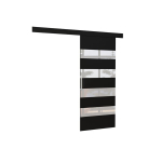 Uks ni&scaron;ile Furniture Milou 96, valge/must
