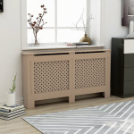 Radiaatorikate vidaXL 152 x 19 x 81 cm, MDF, Ruda