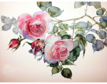 Pildid straazidega teemantmosaiiktehnikas "Roosioks" Collection D'Art 38x27cm