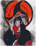 Maalimiskomplekt numbrite j&auml;rgi, Itachi Uchiha 40x50