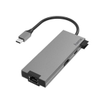 Adapter Hama USB-C pistik - 2xUSB-A/USB-C/HDMI/LAN, 00200109