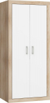 Riidekapp Verin 2D, pruun/valge