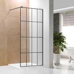 Du&scaron;isein Vento Napoli 90x195, klaas 6mm Easy Clean, must profiil