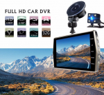 V5 autokaamera, kahe objektiivi ja HD-ekraaniga.