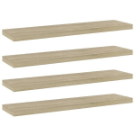 vidaXL riiuliplaadid 4 tk, Sonoma tamm, 40x10x1,5 cm, puitlaastplaat