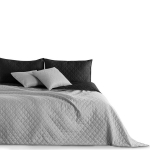 Kahepoolne voodikate Axel Silver Black, 170x210 cm