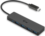 USB-C jaotur I-TEC 4 USB 3.0 pordiga ja integreeritud 20 cm kaabliga