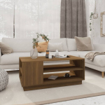 vidaXL kohvilaud, pruun tamm, 102 x 55 x 43 cm, puitlaastplaat, Ruda