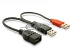 USB pulk Delock - Kaabel USB 2.0 2xA(M)-A(F)