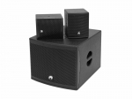 Koduaudio komplekt Omnitronic Molly-12A Subwoofer aktiv + 2 x Molly- 6 Top 8 Ohm, schwarz