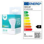 LED pirn GU10 3W 230V 4500K 245lm Forever Light