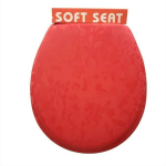 Pehme WC poti kaas Benedomo, punane