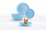 Luminarc taldrikute komplekt Diwali Light Blue, 19-osaline