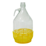 Klaaspudel plastikust korvis Dama, 5 L