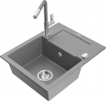 Graniitk&ouml;&ouml;givalamu Mexen Enzo koos segisti ja sifooniga, Grey+Grey/Chrome