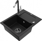 Graniidist k&ouml;&ouml;givalamu Mexen Enzo koos segisti ja sifooniga, Black+Black/Chrome