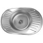 Roostevabast terasest valamu DEKORD D7750A parem, sifooniga