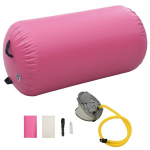 vidaXL t&auml;ispumbatav v&otilde;imlemisrull pumbaga 120x75 cm PVC roosa