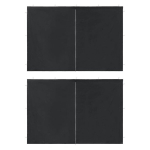 vidaXL peotelgi k&uuml;lgseinad 2 tk, lukuga, PE, antratsiithall