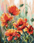 Tikkimiskomplekt Magic Needle "Poppies in the Morning Light" 40-72