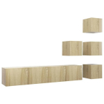 Telerikapi komplekt, 6 osa, MDP, VidaXL