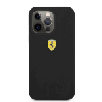 Telefoni &uuml;mbris silikoonist Ferrari sobib iPhone 13 Pro Max, must