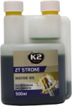 Pools&uuml;nteetiline &otilde;li kahetaktilistele mootoritele K2 2T Stroke oil, roheline