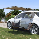 vidaXL matkaauto ja haagissuvila varikatus 1,2 x 2 x 2,15 m, beež
