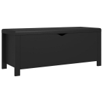 Hoiukast padjaga vidaXL, must 105 x 40 x 45 cm, puitlaastplaat, Juoda