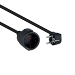Toitepiktkaabel - Nano kaabel - 5m - Vask 1,5mm2 - Must - Schuko CEE7