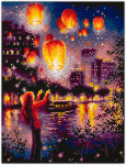 Tikkimiskomplekt Magic Needle "Sky Lanterns" 550-761