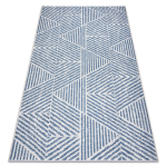 Vaip Sisal Color 47176360 Liinide muster, kolmnurgad, zigzag beež / sinine