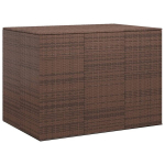vidaXL aia hoiukast, PE rotang, 145 x 100 x 103 cm, pruun