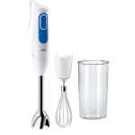 S&uuml;vistatav mikser - BRAUN - MultiQuick 3 MQ3005WH Cream - 750 W - Valge - Sinine - Smuuti, gazpacho, supp