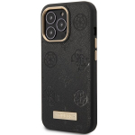 Guess GUHMP14XSAPSTK iPhone 14 Pro Max 6.7" black hardcase Peony Logo Plate MagSafe