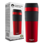 Termokruus termos Mountain Goat TRAVEL 450 ml punane - reisikruus kohvile ja teele, autosse, uniwersalny