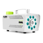 Fuzzix F509LW suitsumasin, 9 LED-i RGB valge v&auml;ljaanne