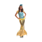 Mermaid Costume Women - Brand - Model - Yellow - Blue and Gold - Size M/L