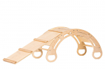 Puidust kiiktool, rocker + slaid Montessori BZ85 85 cm