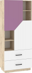 Riiul Meblocross Pax-20, pruun/valge/lilla