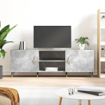 vidaXL telerikapp, betoonhall, 150x30x50 cm, tehispuit
