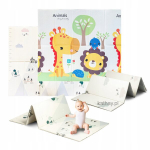 Kahepoolne kokkupandav m&auml;ngumatt Lamas Bebe 200x150