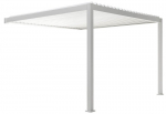 Valge alumiiniumist katusepaviljon 3x4m terrassile