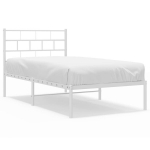 Voodiraam vidaXL, 75x190 cm, valge